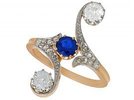 Victorian Sapphire Dress Ring
