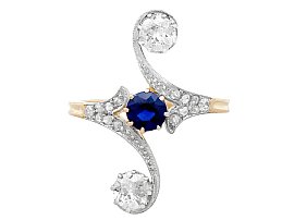 Victorian Sapphire Dress Ring for Sale