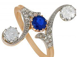 Victorian Sapphire Dress Ring