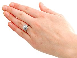 1950s diamond cluster ring
