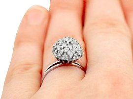 1950s diamond cluster ring