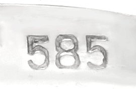Vintage Sapphire and Diamond Cluster Ring Hallmark