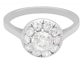 1920s diamond cluster ring