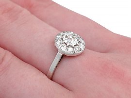 1920s diamond cluster ring
