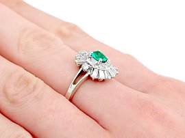 Wearing Emerald and Diamond Dress Ring