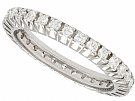 1.07ct Diamond and 18ct White Gold Full Eternity Ring - Vintage Cira 1980