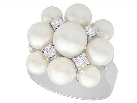 vintage multi pearl dress ring