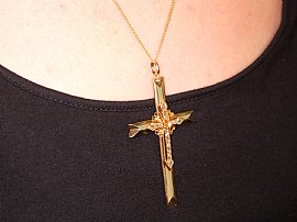 wearing Victorian Cross Pendant for Sale
