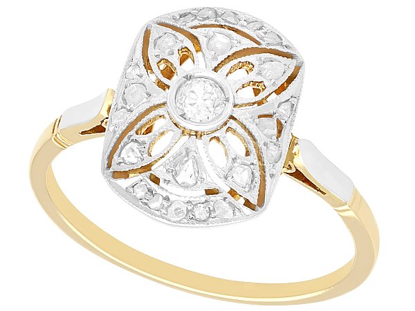 1930s Art Deco Diamond Dress Ring
