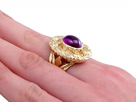 amethyst ring wearing