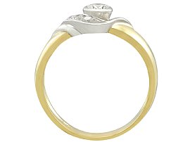 vintage solitaire twist ring for sale