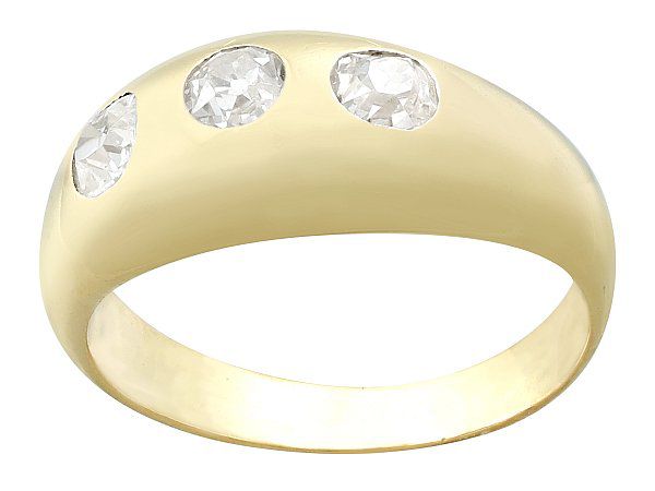 mens gold and diamond ring antique