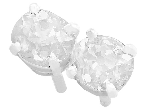 Platinum Diamond Stud Earrings for Sale