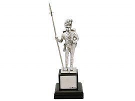 Sterling Silver Soldier Presentation Trophy - Vintage (1974)