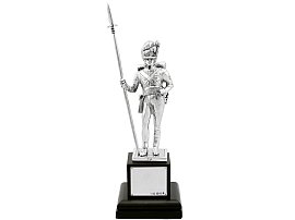 Sterling Silver Soldier Presentation Trophy - Vintage (1974); C2353