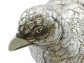 Silver Pheasants Ornament