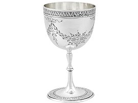 Antique Victorian Silver Goblet 