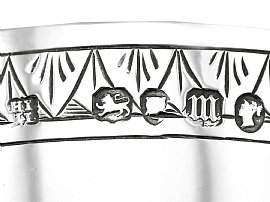 Antique silver goblet markings