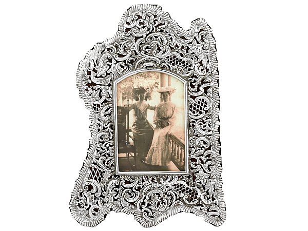 Victorian Antique Silver Frame 