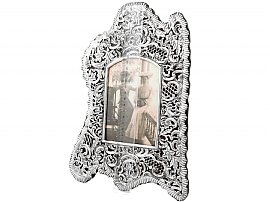 Victorian Antique Silver Frame size