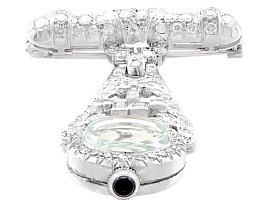 Art Deco Style Vintage Diamond Fob Watch