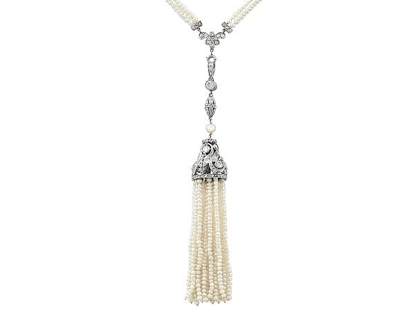 Antique Sautoir Pearl Necklace