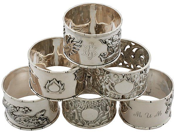 Chinese Silver Napkin Rings
