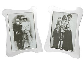 Sterling Silver Photograph Frames - Art Nouveau - Antique George V; C2425