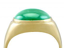 Vintage Jade Ring in 18k Yellow Gold 