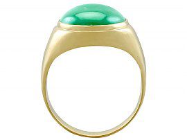 Jade Ring in Yellow Gold Vintage