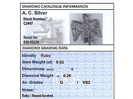 Diamond Military Brooch