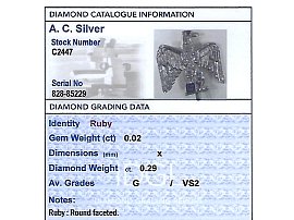 Diamond Military Brooch Grading 