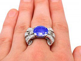 Blue sapphire cocktail ring