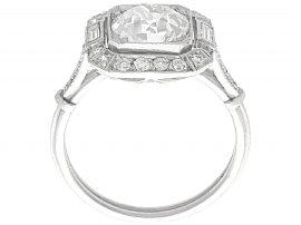  Diamond Platinum Engagement Ring Antique