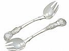 Newcastle Sterling Silver Runcible Spoons - Antique Victorian (1855)