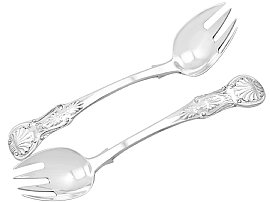 Newcastle Sterling Silver Runcible Spoons - Antique Victorian (1855)