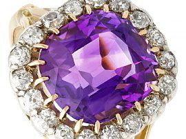 Antique Amethyst Engagement Ring in Gold