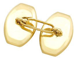 Mother of Pearl Cufflinks Antique reverse 