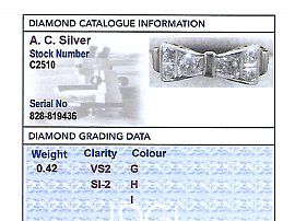 gold diamond bow ring report card