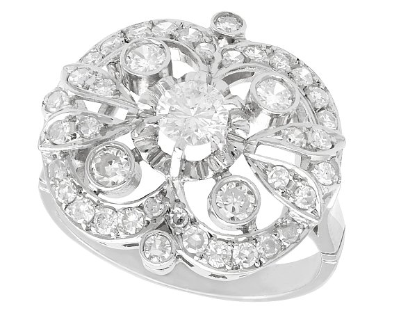 diamond cluster ring antique