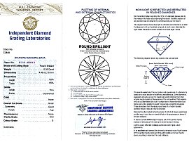 diamond cluster ring antique certificate 