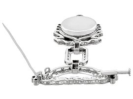 Diamond Art Deco Fob Watch Clasp