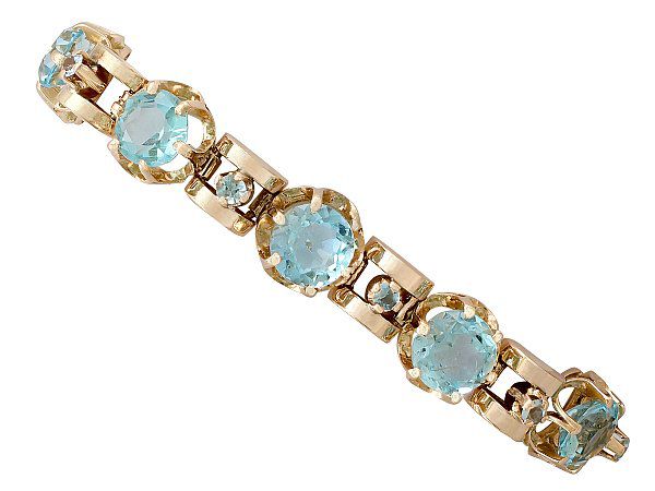 Antique Aquamarine Bracelet