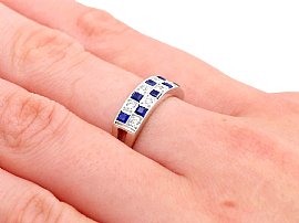 sapphire ring wearing
