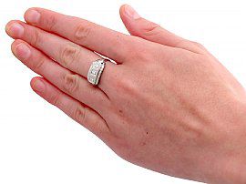 1940s Three Stone Diamond Ring