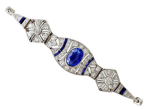 Art Deco Sapphire Bracelet for Sale
