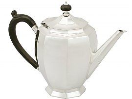 Roberts and Belk Silver Teapot 