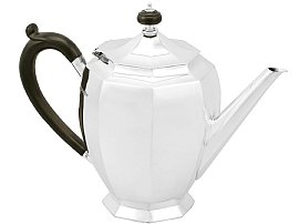 Sterling Silver Teapot - Antique George V (1934); C2620