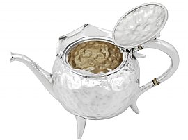 Antique Victorian Teapot Open