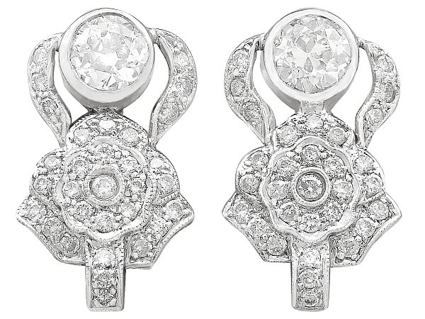 1930s Art Deco Diamond Earrings